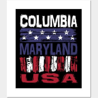 Columbia Maryland USA T-Shirt Posters and Art